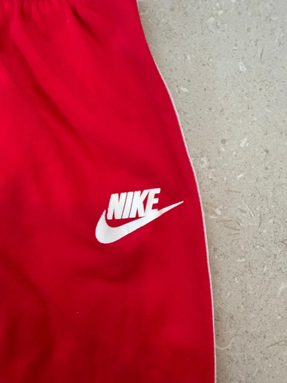 Nike Kids Red Track Jacket & Jogger Set with White Logo Tape - Picture 3 of 3